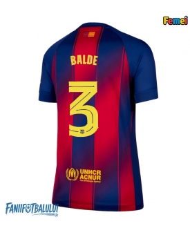 Barcelona Alejandro Balde #3 Tricou Fotbal Replică 2025-26 Femei Acasa